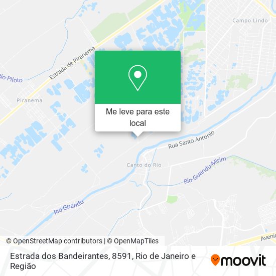 Estrada dos Bandeirantes, 8591 mapa