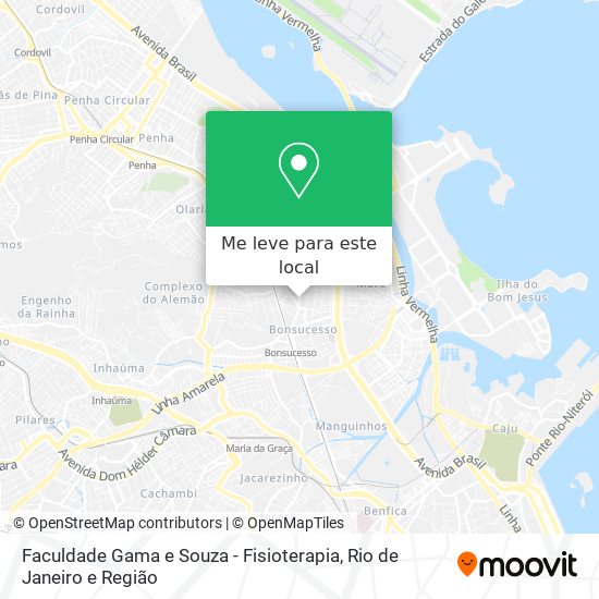 Faculdade Gama e Souza - Fisioterapia mapa