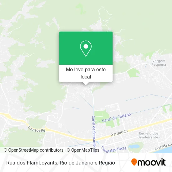 Rua dos Flamboyants mapa