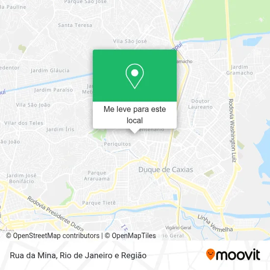 Rua da Mina mapa