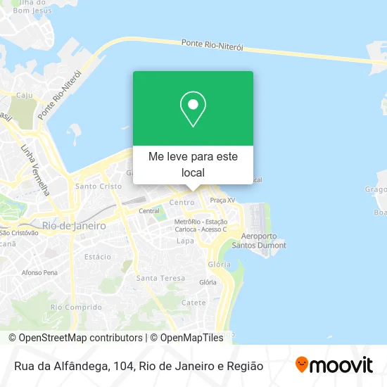 Rua da Alfândega, 104 mapa