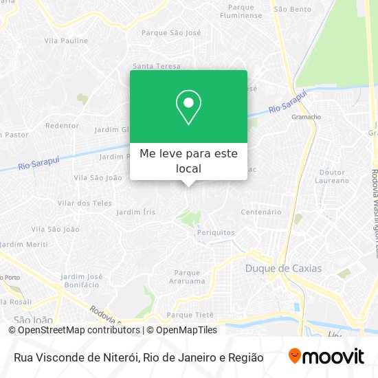 Rua Visconde de Niterói mapa