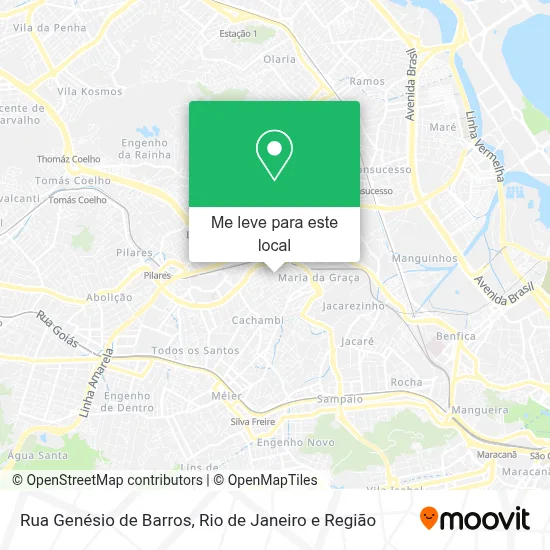 Rua Genésio de Barros mapa