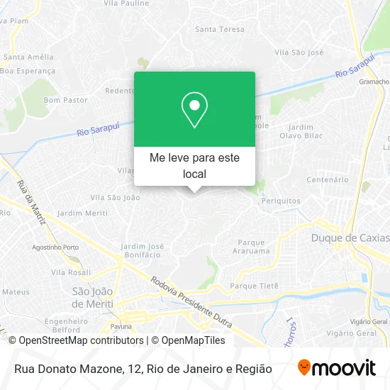 Rua Donato Mazone, 12 mapa