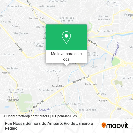 Rua Nossa Senhora do Amparo mapa