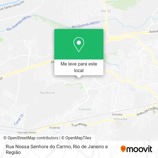 Rua Nossa Senhora do Carmo mapa