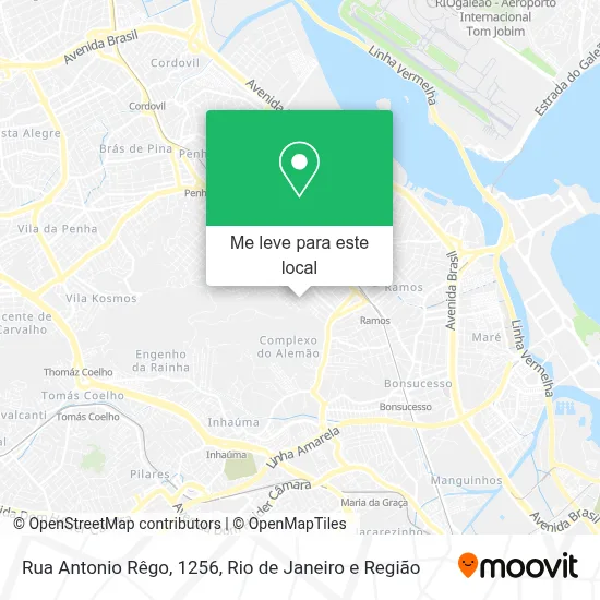 Rua Antonio Rêgo, 1256 mapa
