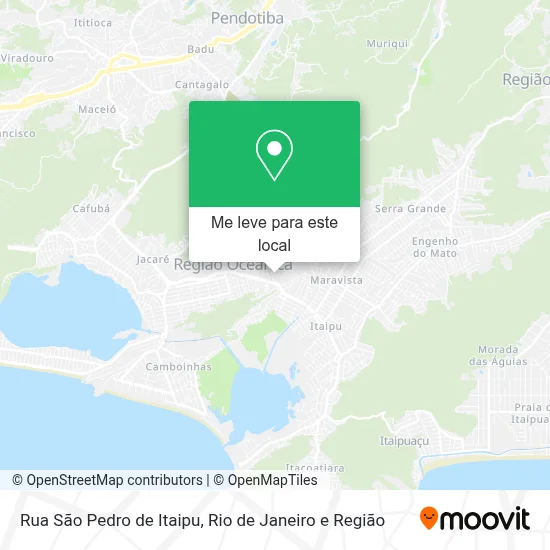 Rua São Pedro de Itaipu mapa