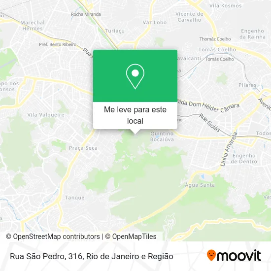 Rua São Pedro, 316 mapa