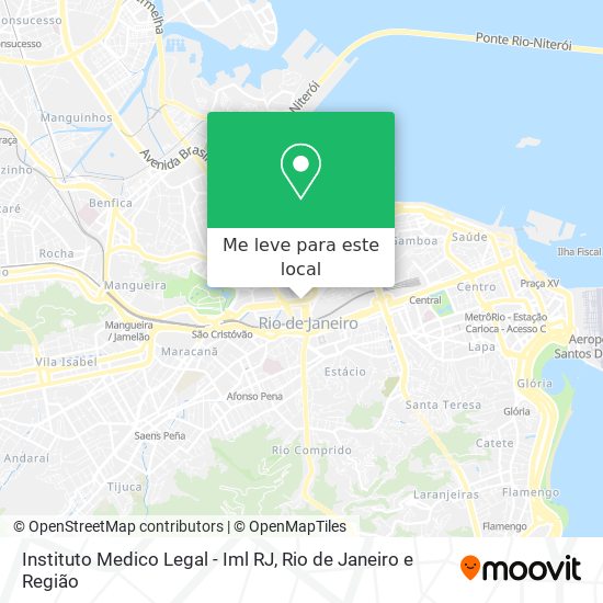 Instituto Medico Legal - Iml RJ mapa
