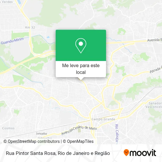 Rua Pintor Santa Rosa mapa