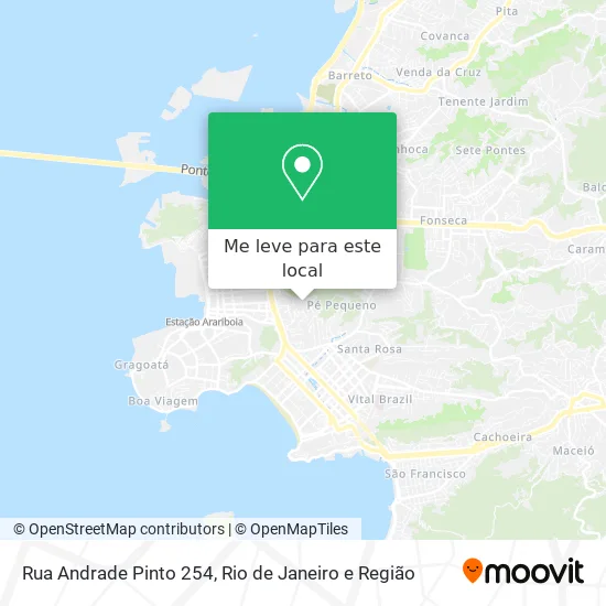Rua Andrade Pinto 254 mapa