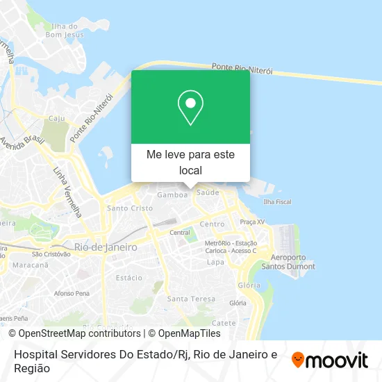 Hospital Servidores Do Estado / Rj mapa