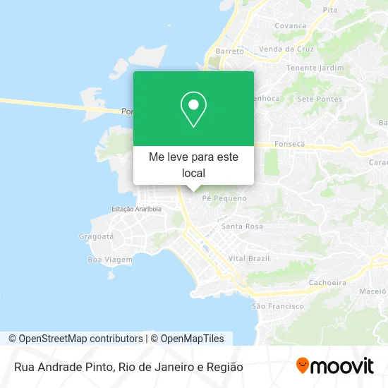 Rua Andrade Pinto mapa