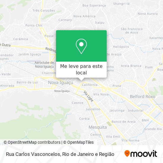 Rua Carlos Vasconcelos mapa