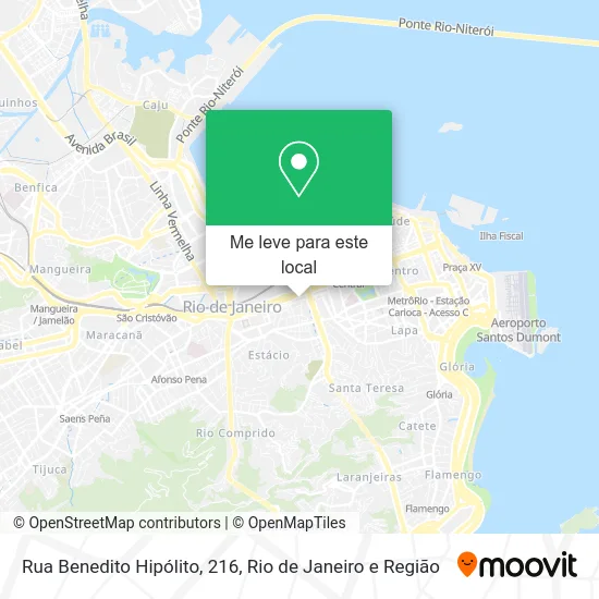 Rua Benedito Hipólito, 216 mapa