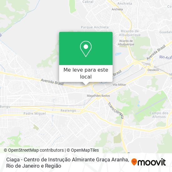 Ciaga - Centro de Instrução Almirante Graça Aranha mapa