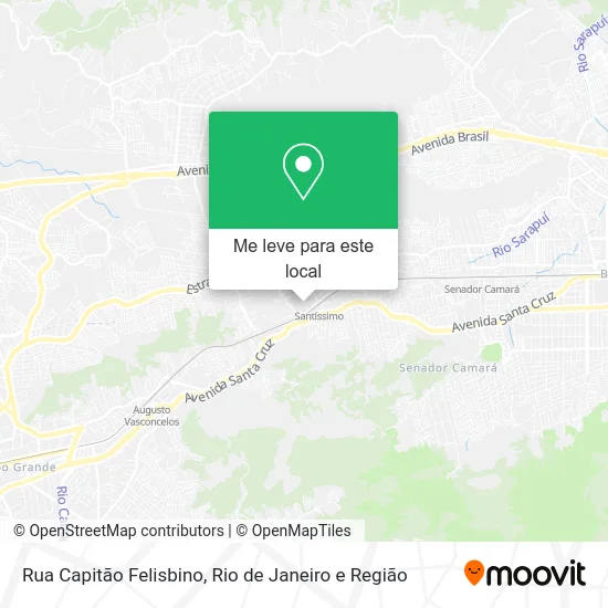 Rua Capitão Felisbino mapa