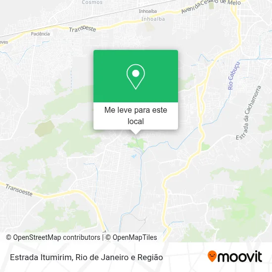 Estrada Itumirim mapa