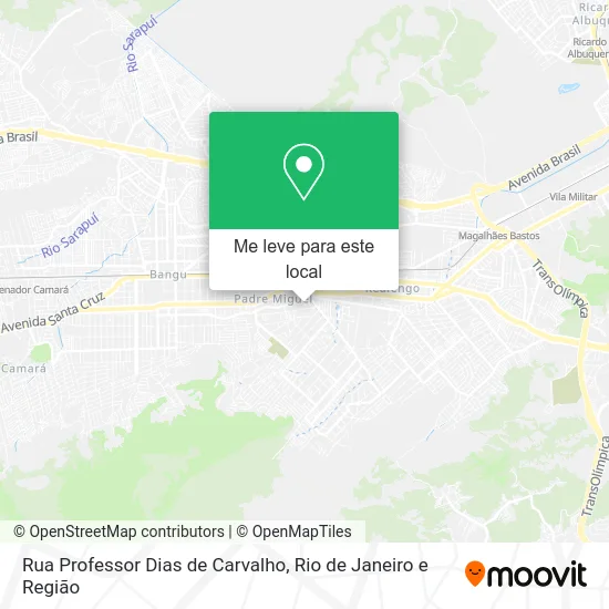 Rua Professor Dias de Carvalho mapa