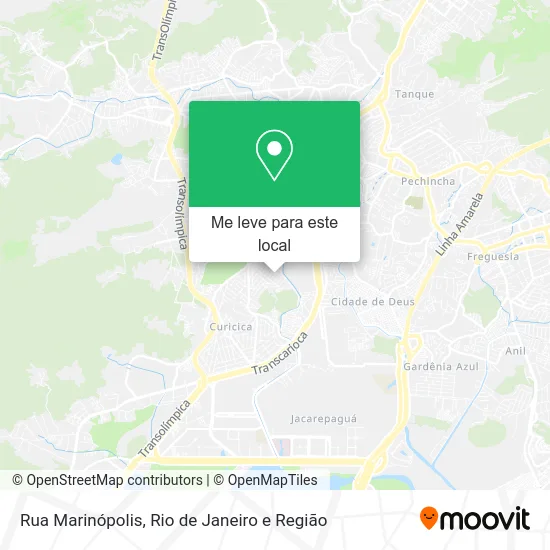 Rua Marinópolis mapa