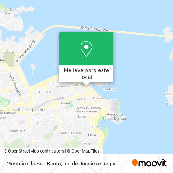 Mosteiro de São Bento mapa