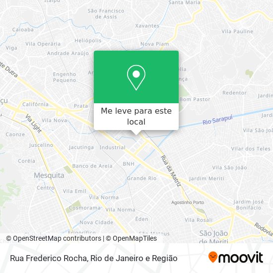 Rua Frederico Rocha mapa