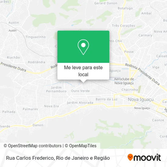 Rua Carlos Frederico mapa