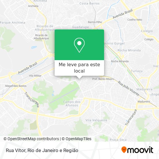 Rua Vítor mapa