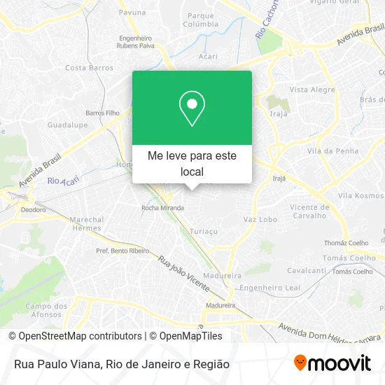 Rua Paulo Viana mapa