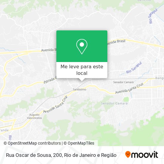 Rua Oscar de Sousa, 200 mapa