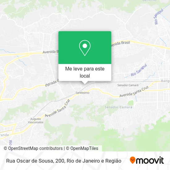 Rua Oscar de Sousa, 200 mapa