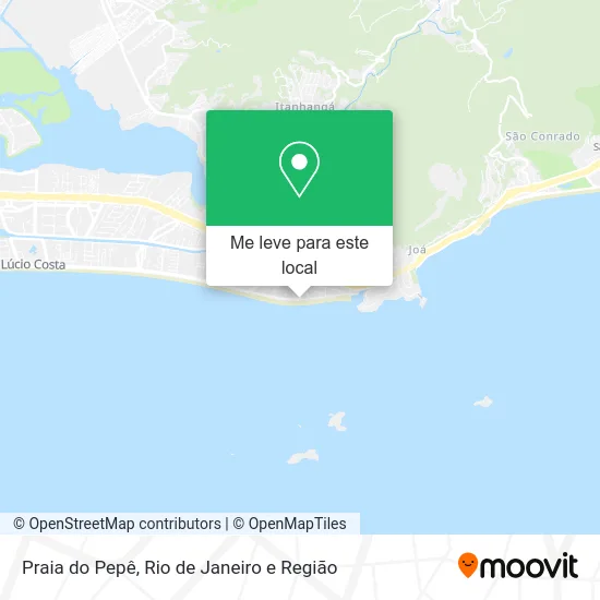 Praia do Pepê mapa