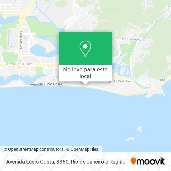 Avenida Lúcio Costa, 3360 mapa