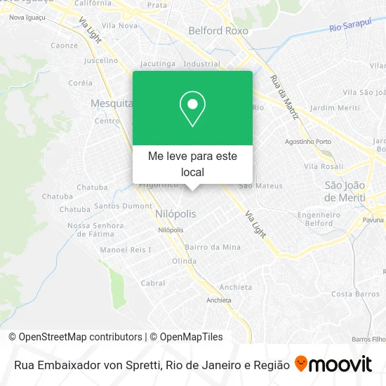 Rua Embaixador von Spretti mapa