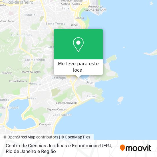 Centro de Ciências Jurídicas e Econômicas-UFRJ mapa