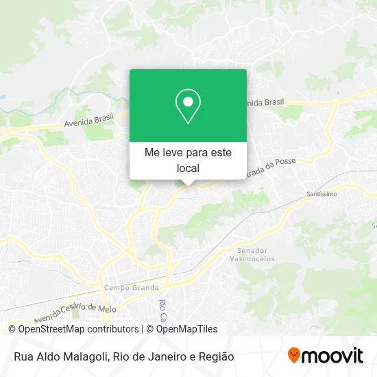 Rua Aldo Malagoli mapa