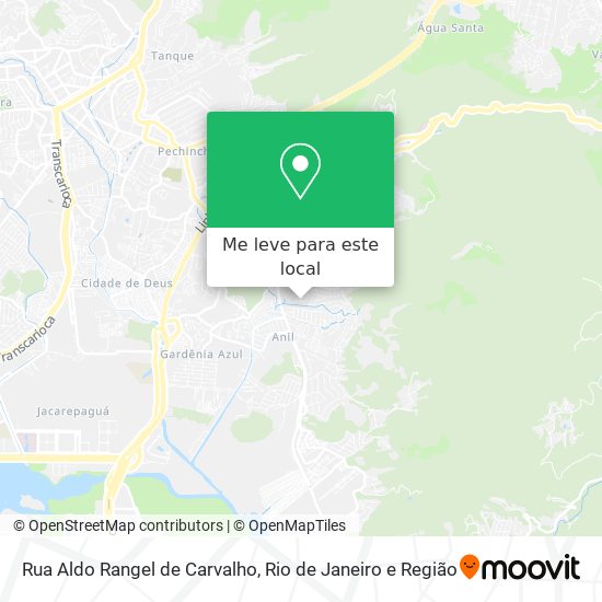 Rua Aldo Rangel de Carvalho mapa