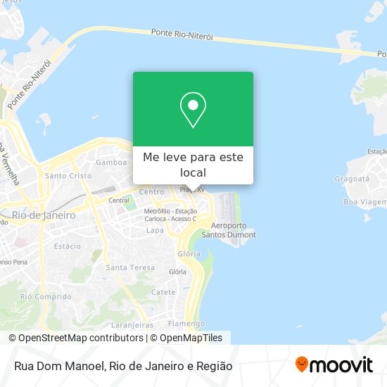 Rua Dom Manoel mapa