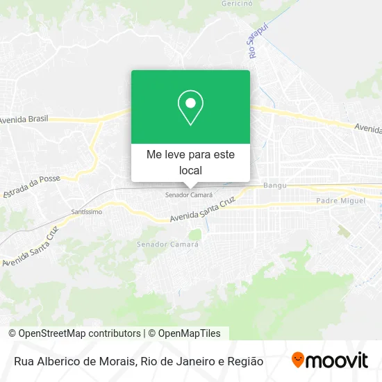 Rua Alberico de Morais mapa