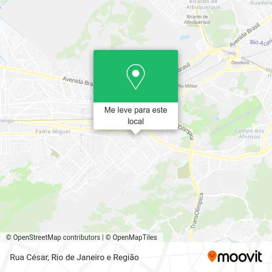 Rua César mapa