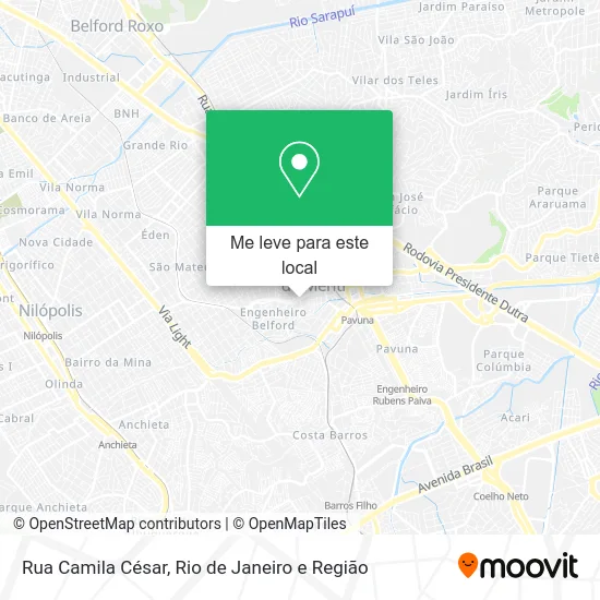 Rua Camila César mapa