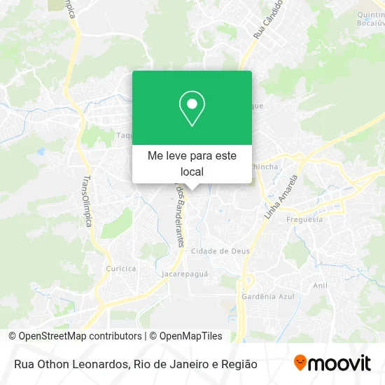 Rua Othon Leonardos mapa