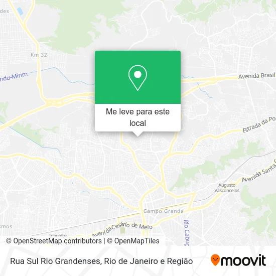 Rua Sul Rio Grandenses mapa