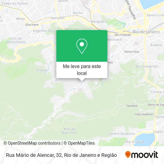 Rua Mário de Alencar, 32 mapa