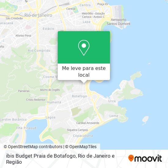 ibis Budget Praia de Botafogo mapa