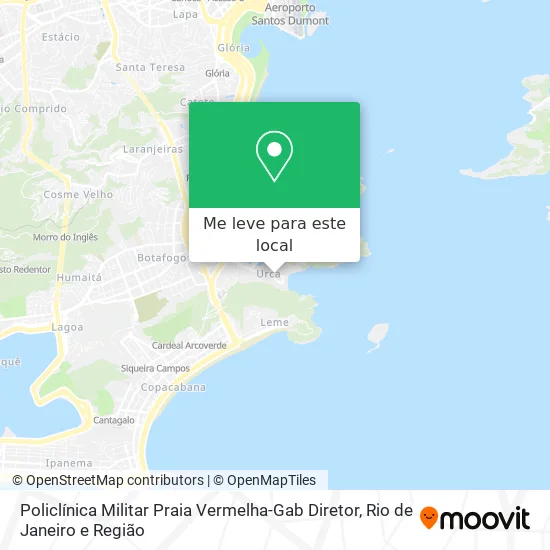 Policlínica Militar Praia Vermelha-Gab Diretor mapa