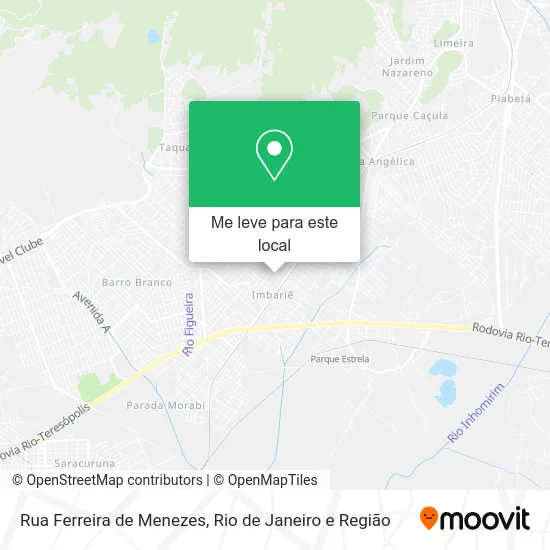 Rua Ferreira de Menezes mapa