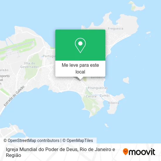 Igreja Mundial do Poder de Deus mapa