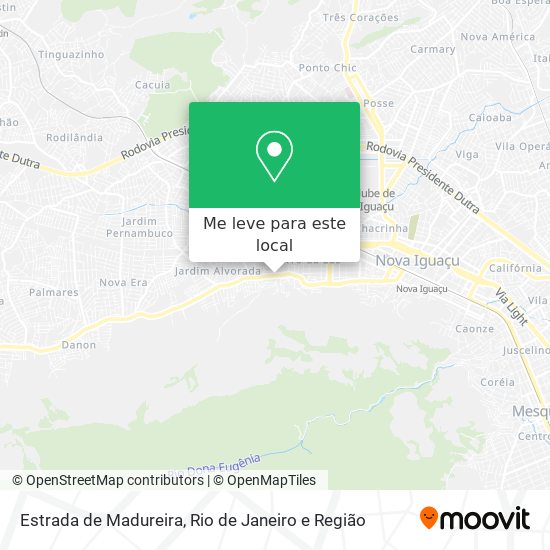 Estrada de Madureira mapa